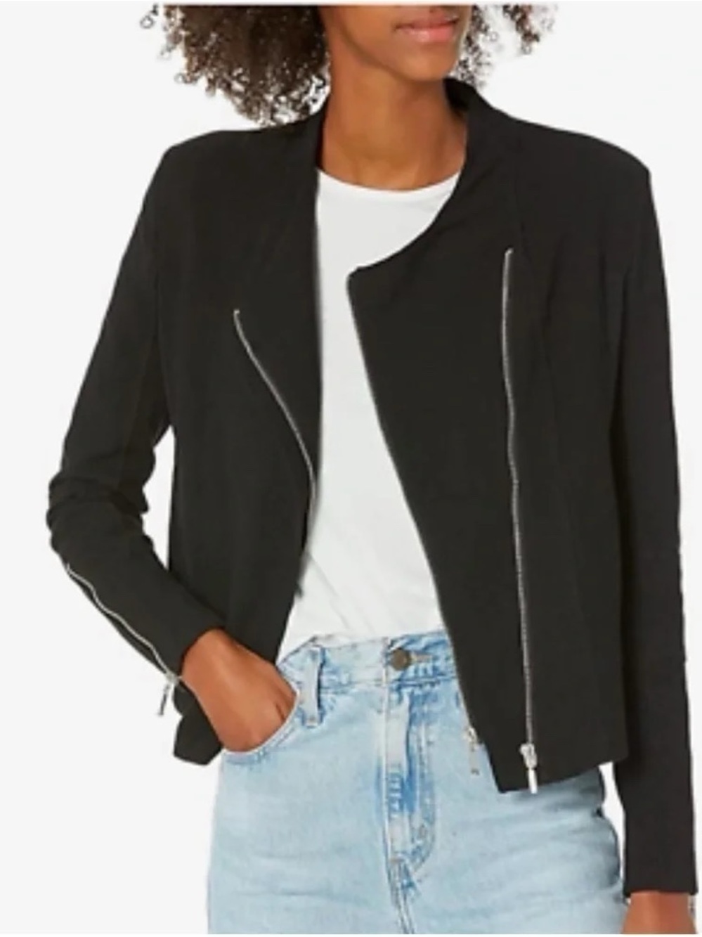 Blank NYC Mesh Crop Motor City Moto Jacket